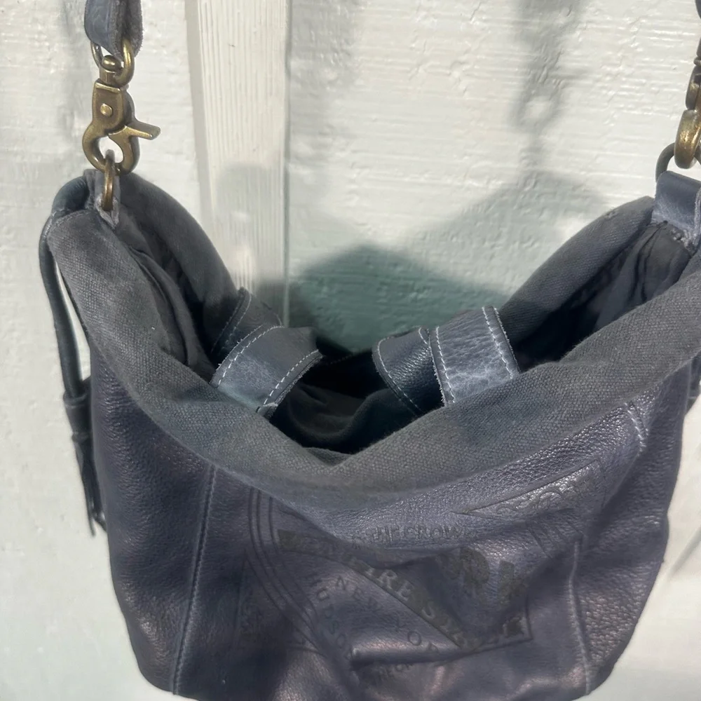 Hudson and Kings Stuyvesant Medium Bucket Bag in Persian Blue EUC - Picture 6 of 16